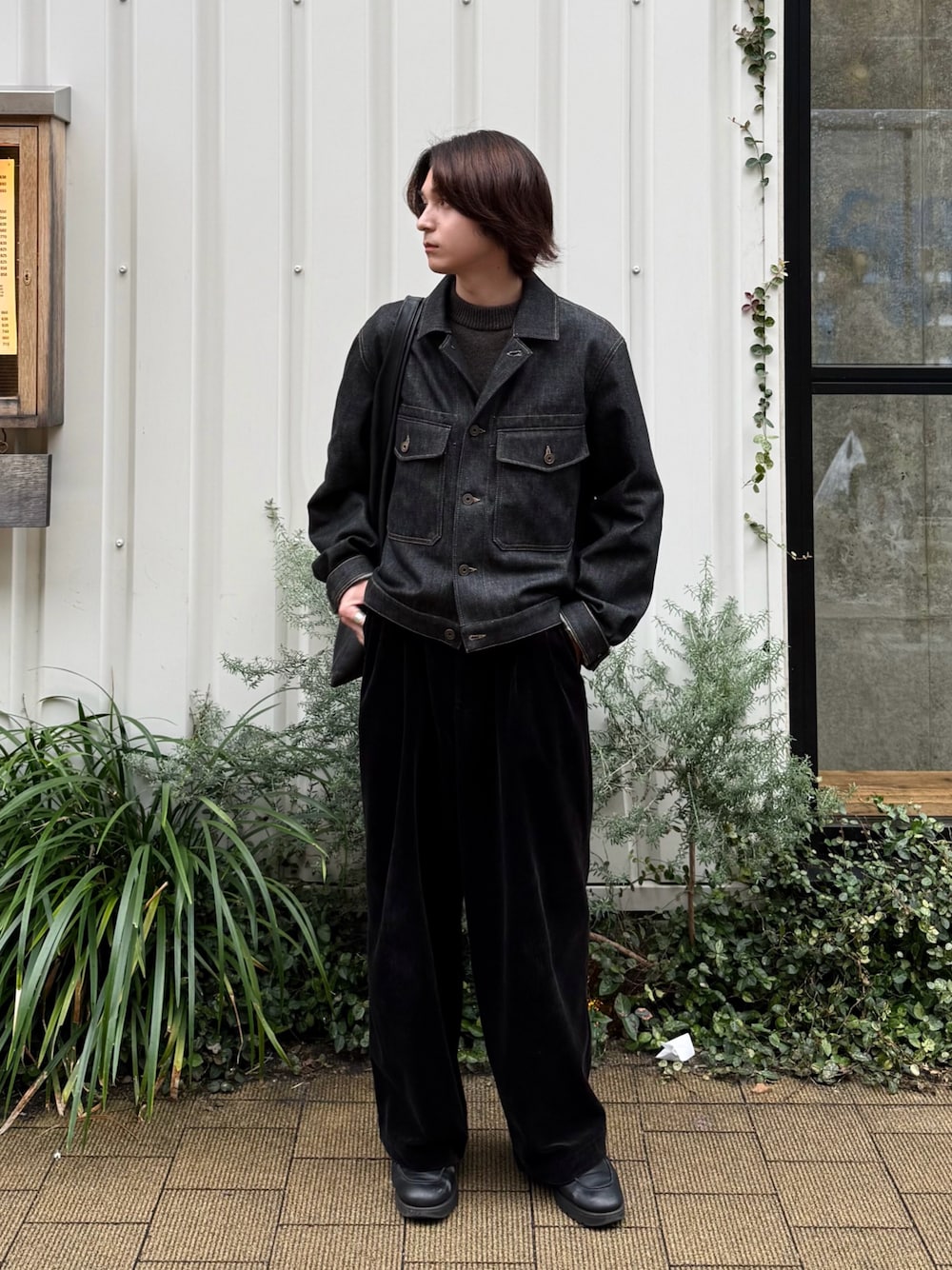 CHRISTOPHE LEMAIRE ダークデニムジャケット サイズ2 LEMAIREのデニムジャケットを使った人気ファッションコーディネート - WEAR
