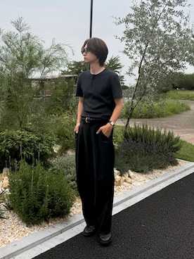 「COS（コス）のアイテム」を使った、Rio Hiragaさん（メンズ・171cm）の夏コーディネート