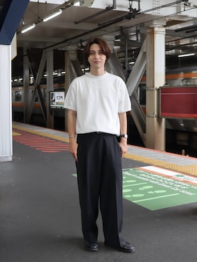 「SEIKO（セイコー）のアイテム」を使った、Rio Hiragaさん（メンズ・171cm）の夏コーディネート