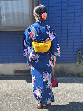 「アイテム（その他ヘアアクセサリー）」を使った、cindyさん（レディース・156cm）の夏コーディネート