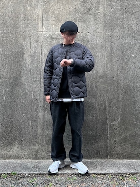 「stein（シュタイン）のアイテム（スウェット）」を使った、ヨウスケさん（メンズ・172cm）の冬コーディネート
