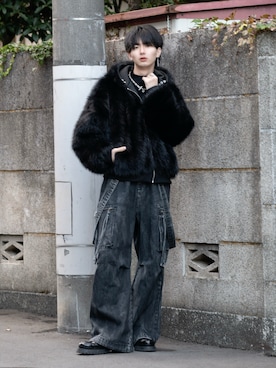 「アイテム（カーゴパンツ）」を使った、まささん（メンズ・178cm）の秋コーディネート