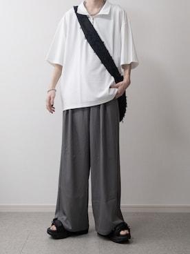 「アイテム（ショルダーバッグ）」を使った、まささん（メンズ・178cm）の夏コーディネート