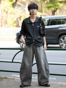 「アイテム（その他アウター）」を使った、まささん（メンズ・178cm）の春コーディネート