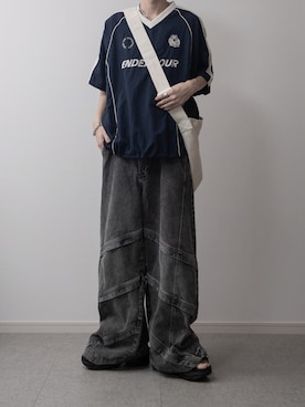 「アイテム（サンダル）」を使った、まささん（メンズ・178cm）の夏コーディネート