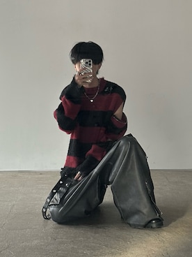 「アイテム（カーゴパンツ）」を使った、まささん（メンズ・178cm）の秋コーディネート