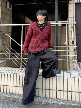 「アイテム（カーゴパンツ）」を使った、まささん（メンズ・178cm）の秋コーディネート