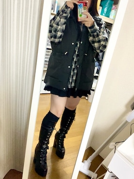 「rienda（リエンダ）のアイテム」を使った、まにまにさん（レディース・152cm）の冬コーディネート