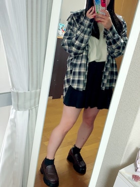 「アイテム（レッグウェア）」を使った、まにまにさん（レディース・152cm）の秋コーディネート