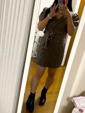 「RESEXXY（リゼクシー）のアイテム（ワンピース）」を使った、まにまにさん（レディース・152cm）の秋コーディネート