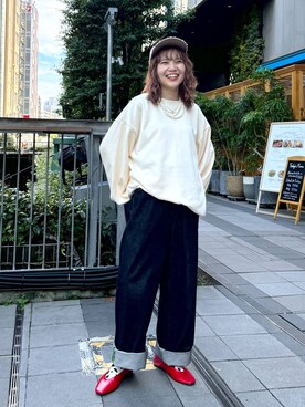 「アイテム（スウェット）」を使った、よぴさん（レディース・148cm・20代）の秋コーディネート