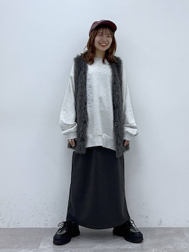 「アイテム（スウェット）」を使った、よぴさん（レディース・148cm・20代）の秋コーディネート