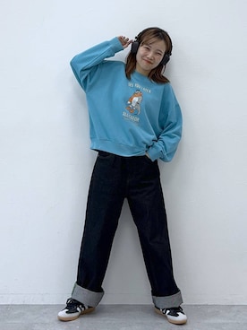 「アイテム（スウェット）」を使った、よぴさん（レディース・148cm・20代）の秋コーディネート