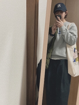 「WAIPER.inc（ワイパーインク）のアイテム（モッズコート）」を使った、satsukiさん（レディース・155cm）の冬コーディネート