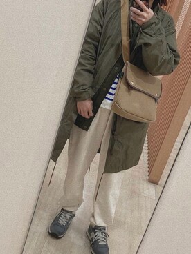 「インナーダウン」｜「アイテム（モッズコート）」を使った、satsukiさん（レディース・155cm）の冬コーディネート