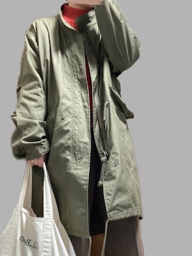 「WAIPER.inc（ワイパーインク）のアイテム（モッズコート）」を使った、satsukiさん（レディース・155cm）の秋コーディネート