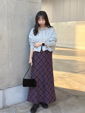 「ナロースカート」｜moeさん（レディース・155cm）の秋コーディネート