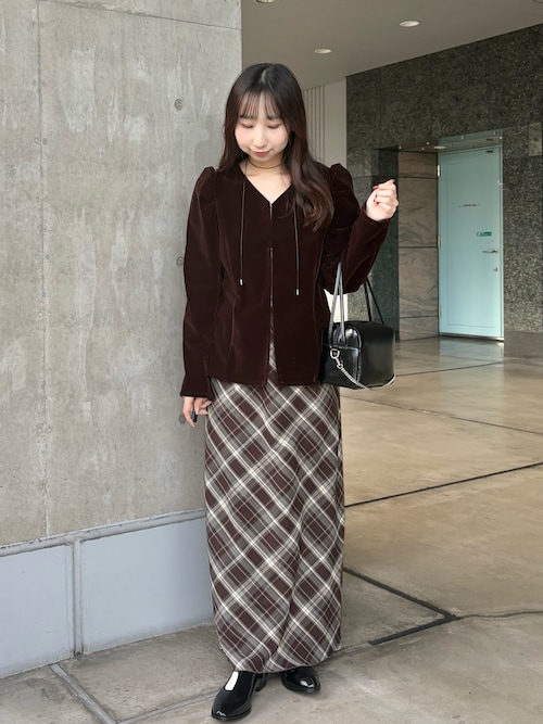 セール】パフスリーブベロアブラウス（シャツ/ブラウス）｜KBF