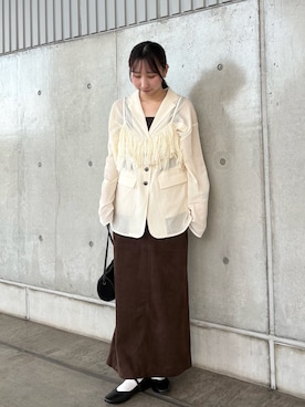 「KBF（ケイビーエフ）のアイテム（バッグ）」を使った、moeさん（レディース・155cm）の夏コーディネート