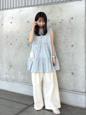 「KBF（ケイビーエフ）のアイテム」を使った、moeさん（レディース・155cm）の春コーディネート