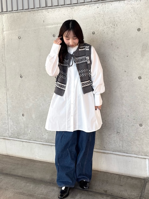 タックWIDEデニム（デニムパンツ）｜KBF（ケイビーエフ）の