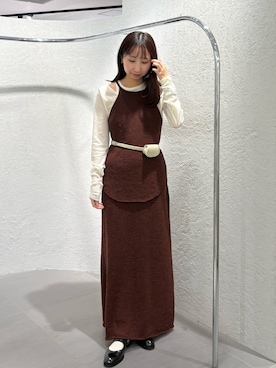 「KBF（ケイビーエフ）のアイテム（シューズ）」を使った、moeさん（レディース・155cm）の春コーディネート