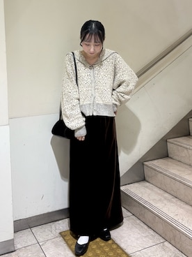 「KBF（ケイビーエフ）のアイテム（トップス）」を使った、moeさん（レディース・155cm）の秋コーディネート