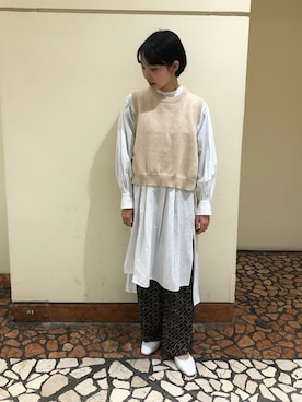 「NOMBRE IMPAIR（ノンブルアンペール）のアイテム（その他シューズ）」を使った、mis.さん（レディース・149cm）の春コーディネート