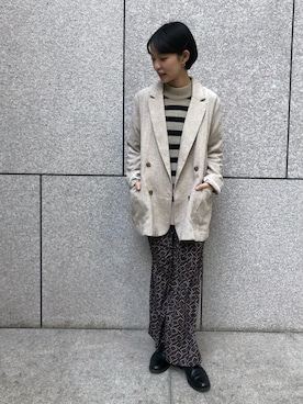 「NOMBRE IMPAIR（ノンブルアンペール）のアイテム（ニット/セーター）」を使った、mis.さん（レディース・149cm）の冬コーディネート