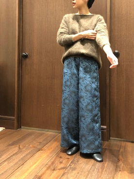 「NOMBRE IMPAIR（ノンブルアンペール）のアイテム（その他シューズ）」を使った、mis.さん（レディース・149cm）の秋コーディネート