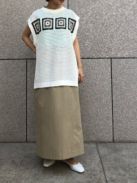 「NOMBRE IMPAIR（ノンブルアンペール）のアイテム（その他シューズ）」を使った、mis.さん（レディース・149cm）の夏コーディネート