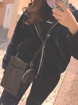 「もふもふアウター」｜k e y  . さん（レディース・162cm）の冬コーディネート