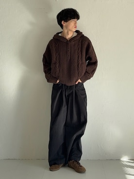 「アイテム（スニーカー）」を使った、RIKUさん（メンズ・171cm・20代）の冬コーディネート