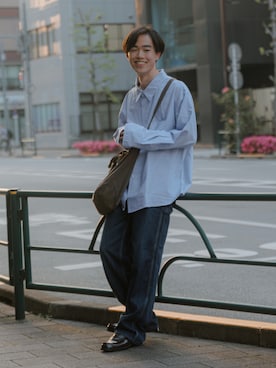 「EDWIN（エドウィン）のアイテム」を使った、RIKUさん（メンズ・171cm）の春コーディネート