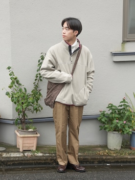 「UNIVERSAL OVERALL（ユニバーサルオーバーオール）のアイテム」を使った、RIKUさん（メンズ・171cm）の秋コーディネート