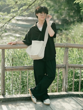 「アイテム（サングラス）」を使った、RIKUさん（メンズ・171cm）の夏コーディネート