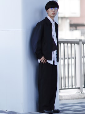 「UNIQLO（ユニクロ）のアイテム（ブルゾン）」を使った、RIKUさん（メンズ・171cm）の秋コーディネート
