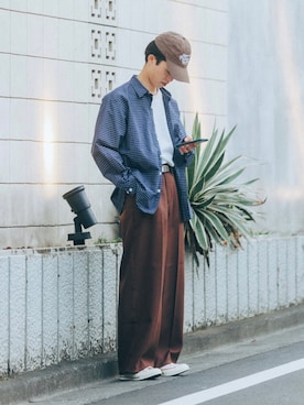 「EDWIN（エドウィン）のアイテム」を使った、RIKUさん（メンズ・171cm）の春コーディネート