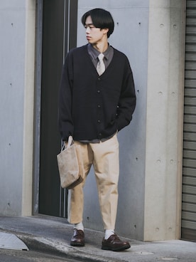 「y/m by MARSEE（イムバイマーシー）のアイテム」を使った、RIKUさん（メンズ・171cm）の冬コーディネート