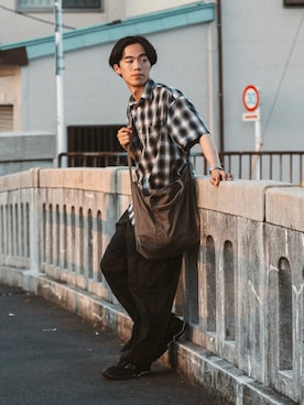 「UNIQLO（ユニクロ）のアイテム（カーゴパンツ）」を使った、RIKUさん（メンズ・171cm）の夏コーディネート