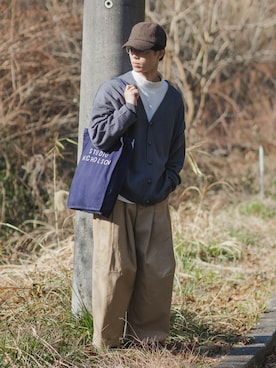 「CIAOPANIC TYPY（チャオパニックティピー）のアイテム（帽子）」を使った、RIKUさん（メンズ・171cm）の春コーディネート