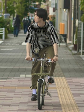 「HIGHTIDE（ハイタイド）のアイテム（財布/小物）」を使った、RIKUさん（メンズ・171cm）の春コーディネート