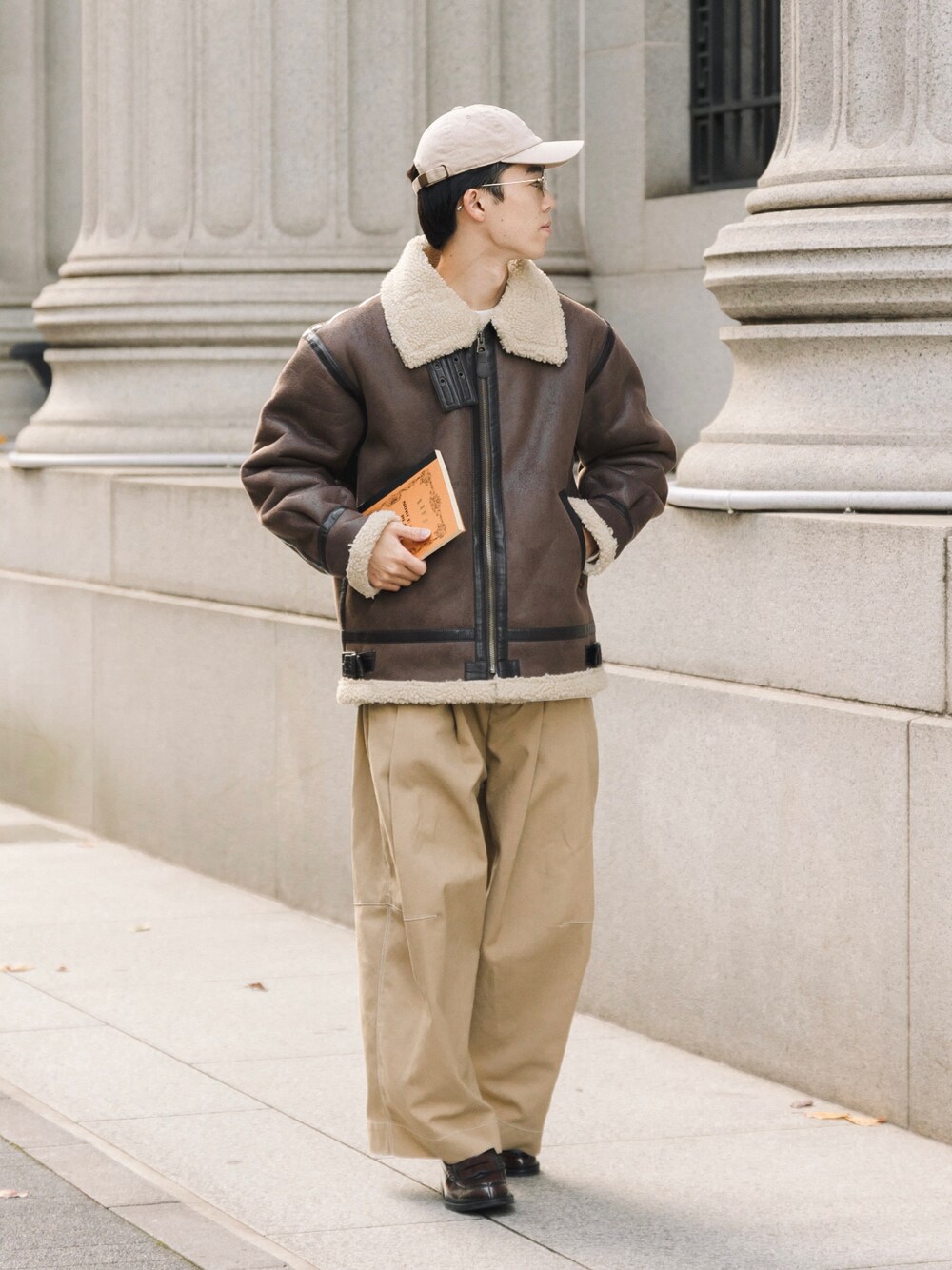 RIKU｜Alpha Industriesのムートンコートを使ったコーディネート - WEAR
