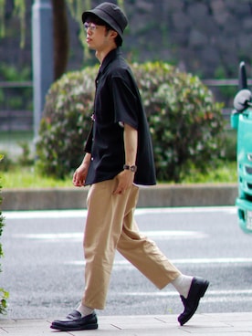 「y/m by MARSEE（イムバイマーシー）のアイテム」を使った、RIKUさん（メンズ・171cm）の夏コーディネート