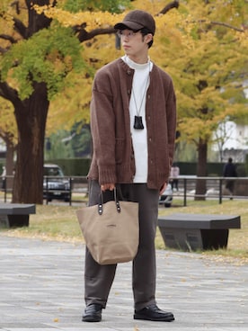 「CIAOPANIC TYPY（チャオパニックティピー）のアイテム（帽子）」を使った、RIKUさん（メンズ・171cm）の冬コーディネート