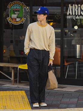 「FORK&SPOON（フォークアンドスプーン）のアイテム」を使った、RIKUさん（メンズ・171cm）の春コーディネート