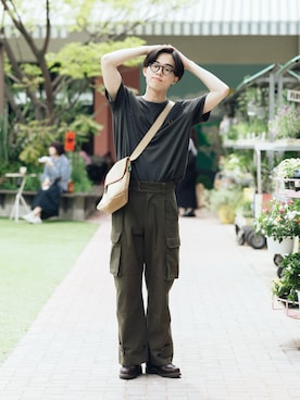 「Paraboot（パラブーツ）のアイテム」を使った、RIKUさん（メンズ・171cm）の夏コーディネート