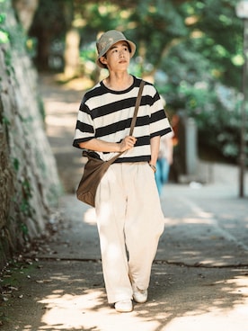 「UNIQLO（ユニクロ）のアイテム（帽子）」を使った、RIKUさん（メンズ・171cm）の夏コーディネート
