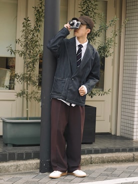 「CIAOPANIC TYPY（チャオパニックティピー）のアイテム（帽子）」を使った、RIKUさん（メンズ・171cm）の秋コーディネート