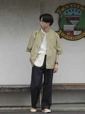 「FORK&SPOON（フォークアンドスプーン）のアイテム」を使った、RIKUさん（メンズ・171cm）の夏コーディネート